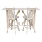 International Concepts Bar Height Table With 2 Splat Back Swivel Bar Stools - 30 in. Seat Height K-7228-42-S133SW-2 - alternate 1
